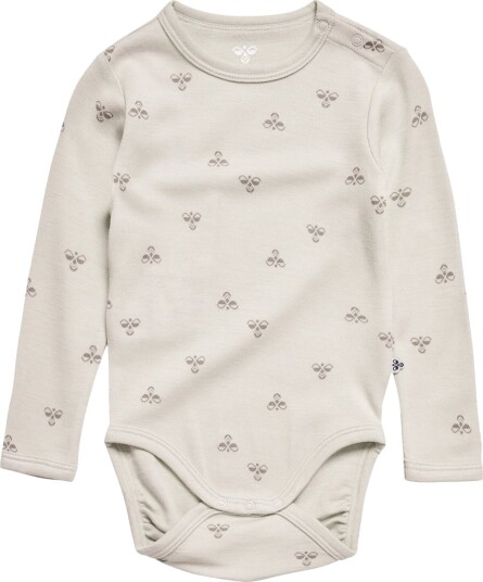 Hummel Body I/e   Ull   HmlMini   Hvitkappegrå   Hummel   56   Langermet Body   Beige