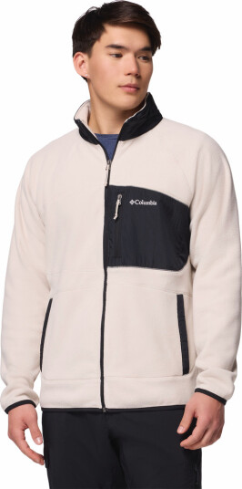 Columbia Sportswear Columbia Men's Fast Trek Overlay Full Zip Fleece Jacket Dark Stone Black S