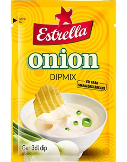 Estrella Onion Dipmix 22 g Med Løksmak