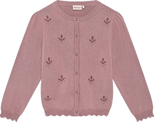 Minymo Cardigan Knit Pink 98