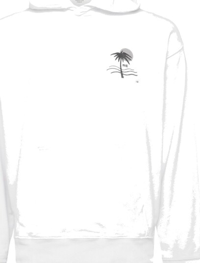 American Eagle 2271 French Terry Pd Graphic Hood   White   M