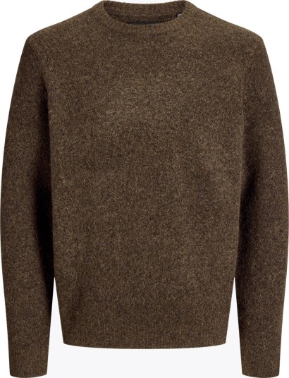 Jack & Jones Simon Souffle Knit Crew Neck Brun XL