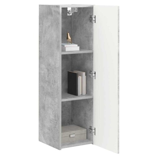 TV Veggskap Veggmontert Betong 30 x 31 x 100 cm Konstruert tre