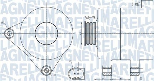 Dynamo MAGNETI MARELLI 063731986010
