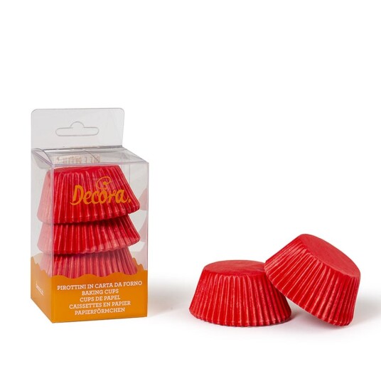 Decora Muffinsformer Rød Pk/75 