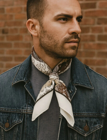 edd. Bandana - Brown - ONE SIZE edd. Bandana - Brown - ONE SIZE