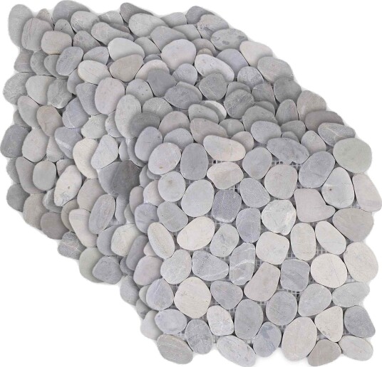 vidaXL Pebble Fliser Grå 30 x 30 cm Elvestein