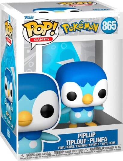 Funko POP Pokémon Piplup Figurer i Visningseske Funko POP Pokémon Piplup Figurer i Visningseske