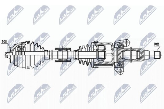 Nty Drivaksel NTY NPW BM 188 Nty Drivaksel NTY NPW BM 188