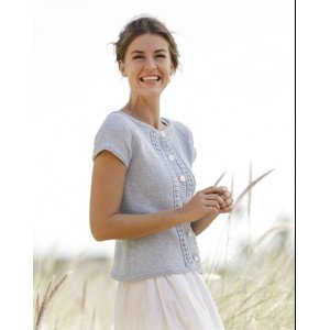 Charlotte Cardigan by DROPS Design Cardigan Strikkeoppskrift str. S  Small