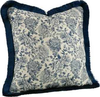 Artwood Rosario putetrekk frynser indigo