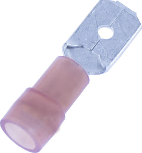 Nemiq Isolert Flatstift Rød 0,5-1,5mm² 10pk