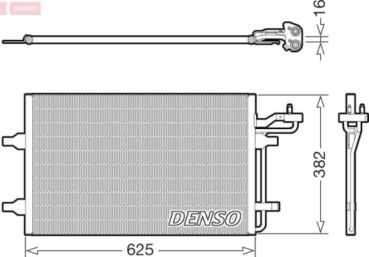 DENSO DCN33011 Kondensator, klimaanlegg