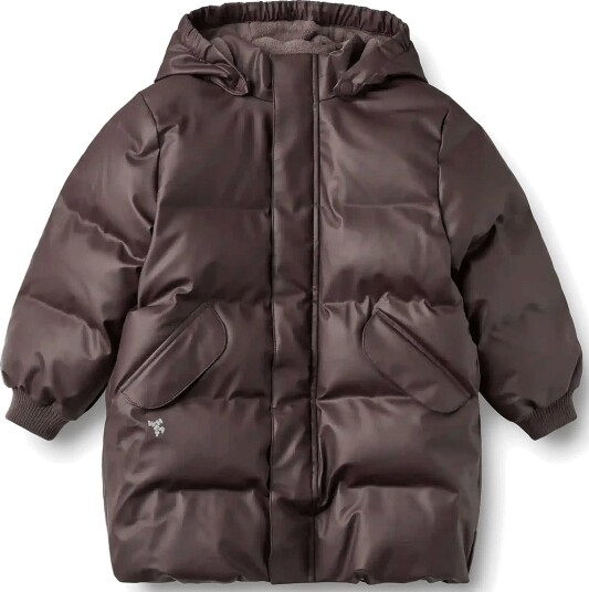 Wheat Pu Puffer Jacket Coast CHOCOLATE PLUM 110