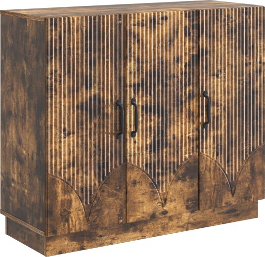  Serviesskap Røkt Eik 89 x 34,5 x 77 cm Konstruert tre