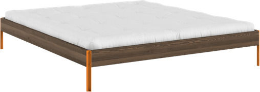 Core Sengeramme 180x200 Carob Brun/Oransje