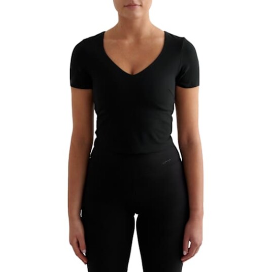 Aim'n Treningstopp Sense Short Sleeve Bralette Svart Aim'n Treningstopp Sense Short Sleeve Bralette Svart