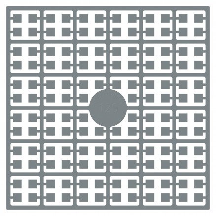 Pixelhobby Midi perler 120 sølvgrå 2x2mm 140 piksler Pixelhobby Midi perler 120 sølvgrå 2x2mm 140 piksler