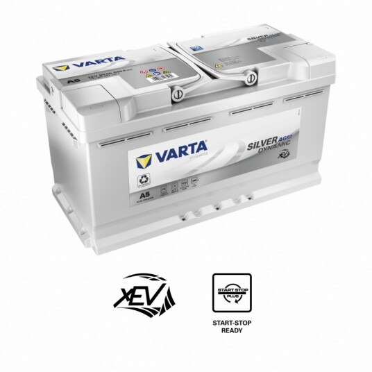 VARTA Silver Dynamic AGM Batteri 12V 95AH 850CCA (354x175x190/190mm) +høyre A5.