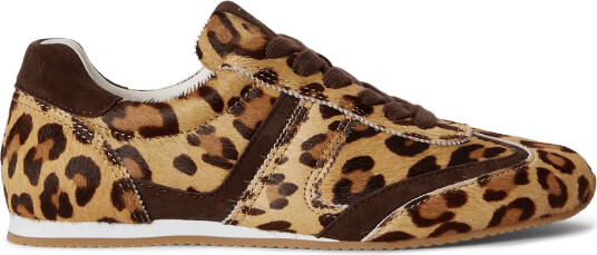 Lauren Ralph Lauren Dani Haircalf Suede Low Profile Sneaker Brown 36