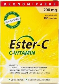 Ester C Vitamin 200mg 180 tabletter