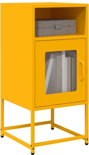 Nattskap Sennep Gul 36x39x78 cm Kaldvalset stål 8721158372475