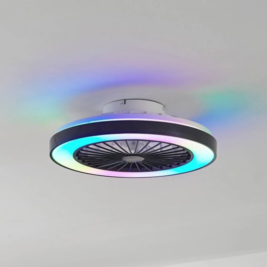 Lindby LED takvifte Teleo svart DC stillegående Tuya Lindby LED takvifte Teleo svart DC stillegående Tuya