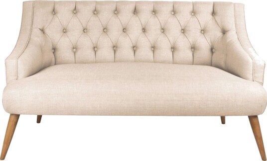 Lamonti 2 seters Sofa Kremhvit/Natur
