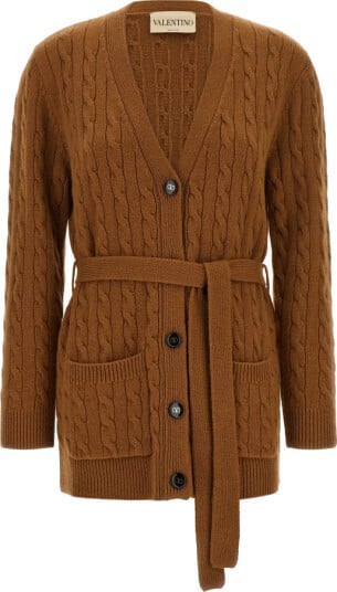 Valentino Garavani Dame Strikkevarer Brun M,