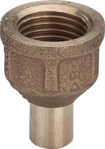 10 stk 18 mm x 1/2" loddeovergangsnippel/-muffe