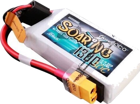 Gens Ace 1300mAh 30C 11.1V LiPo-batteri til fjernstyrte kjøretøy med XT60