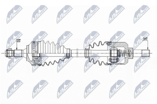 Nty Drivaksel NTY NPW CT 075 Nty Drivaksel NTY NPW CT 075