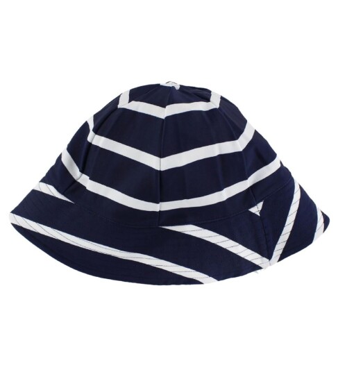 Petit Crabe Badehatt UV50+ Navy/Hvit Stripet Petit Crabe 0 2 år 50 92 Badehatt Blå