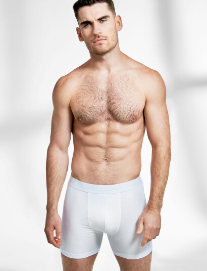 Bread & Boxers 3-Pack Boxer Brief Extra Long - White - M Bread & Boxers 3-Pack Boxer Brief Extra Long - White - M