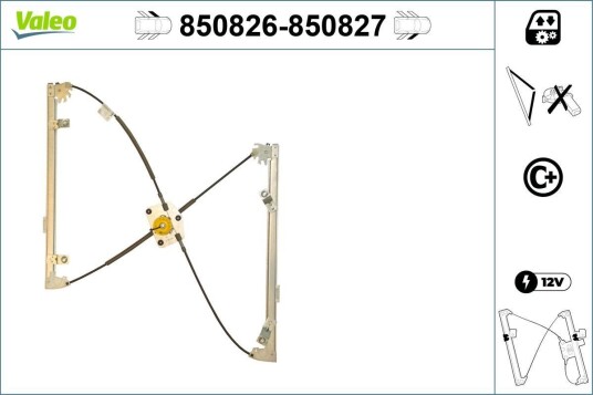 Vindusheis VALEO 850826 Vindusheis VALEO 850826