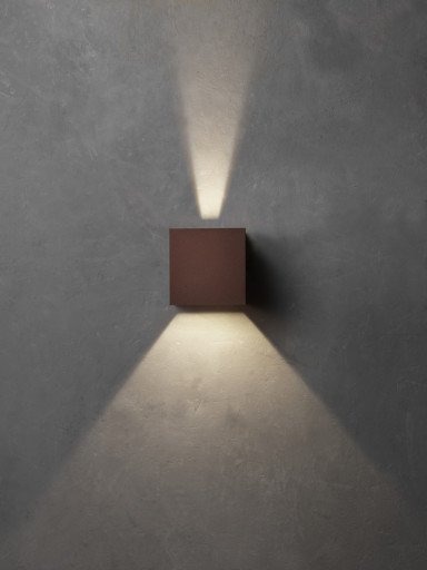 Lumenlight Toscana utendørs vegglampe 2x10W kobber Lumenlight Toscana utendørs vegglampe 2x10W kobber