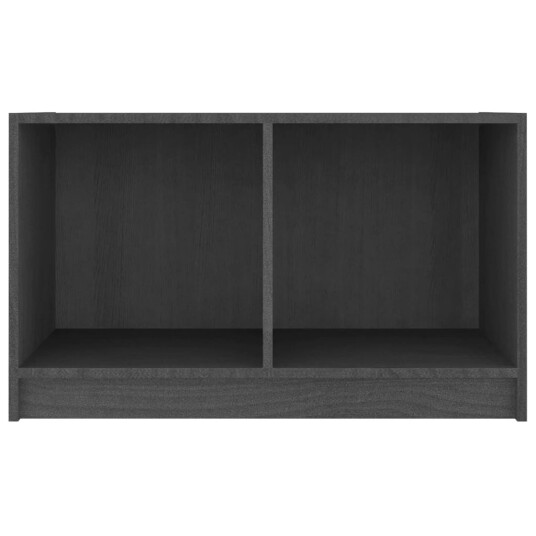 vidaXL TV-benk grå 70x33x42 cm heltre furu