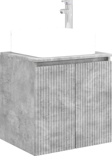  Vegghengt vaskeservant Betonggrå 49,5 x 41 x 63 cm