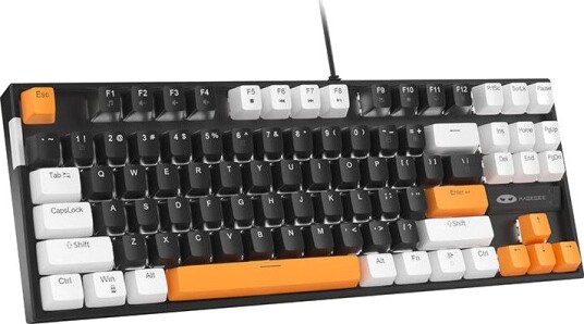 MageGee MK-STAR Mekanisk Gamingtastatur 87 Taster TKL 75% Brune Brytere