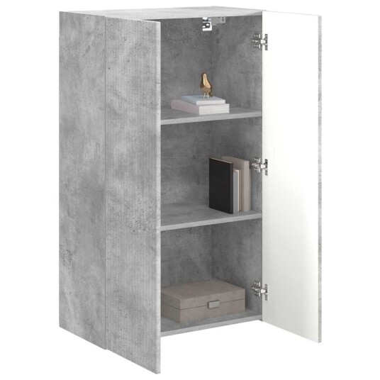 TV Veggskap Betonggrå 59,5 x 31 x 100 cm Konstruert tre