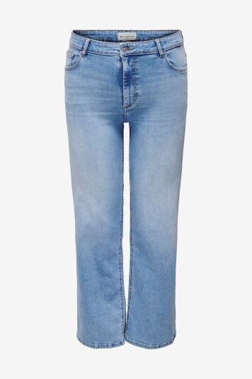Only Carmakoma Jeans carWilly HW Wide Dnm Blå