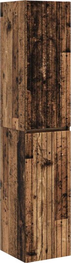 Vegghengt Badskap Gammelt tre 33 x 34,5 x 160 cm Konstruert tre Vegghengt Badskap Gammelt tre 33 x 34,5 x 160 cm Konstruert tre