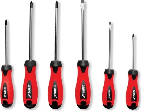 Dedra 6 Pcs Screwdriver Set, Crv Steel Dedra 6 Pcs Screwdriver Set, Crv Steel