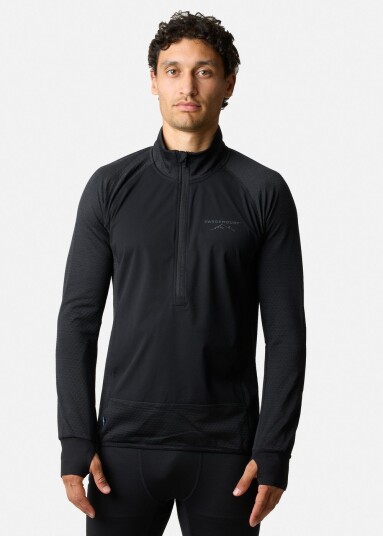 Swedemount Nordic Wind Half Zip Black 3xl Fleecetrøyer