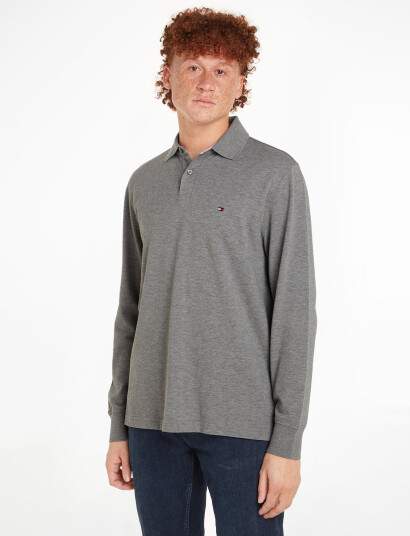 Tommy Hilfiger 1985 Regular Ls Polo - Grey - S Tommy Hilfiger 1985 Regular Ls Polo - Grey - S