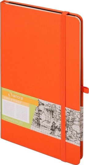 Antra Notes A5 Rutete Romantikk Orange