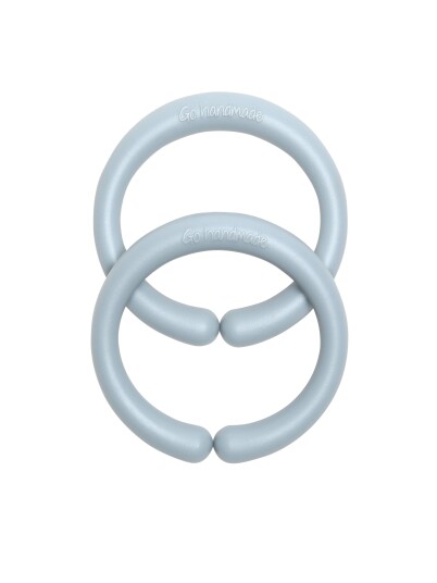 Go Handmade Ring Link Til Oppheng Gråblå