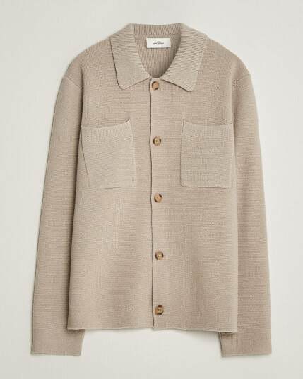 Les Deux Milano Knit Overshirt Light Sand