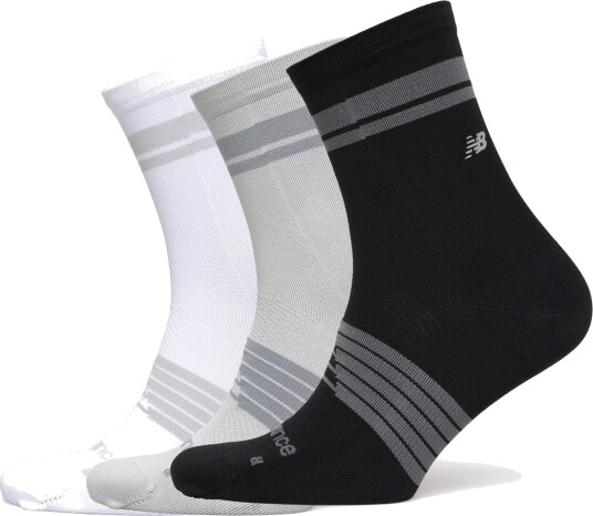 New Balance Pro Running Quarter Socks 3 Pack   Multi/patterned   L