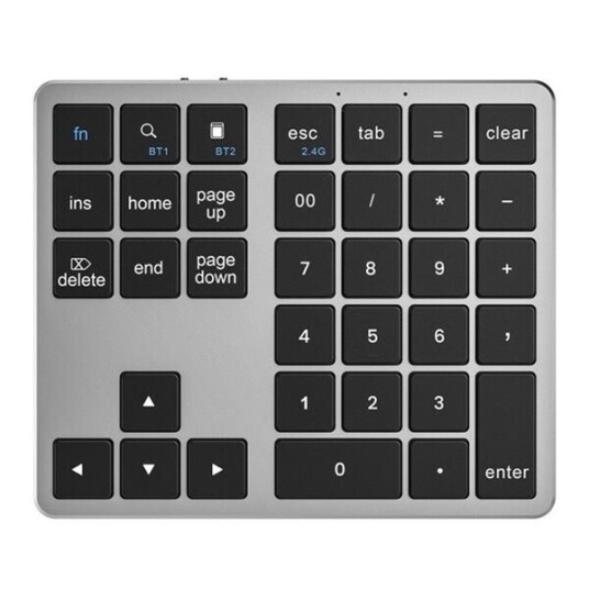 34 tasters numerisk Bluetooth tastatur Lang batterilevetid